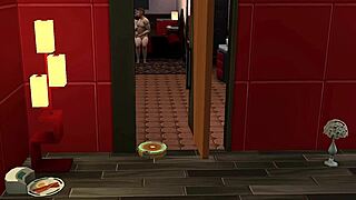 brunette with big tits and ass joins blonde and redhead for a wild threesome with big cocks