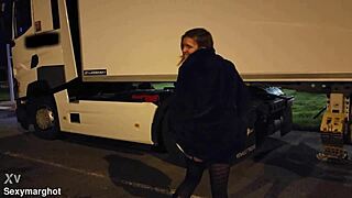 I picked up a milf on the highway parking lot and fucked her ass