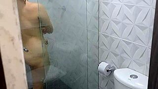 Why not suck my cock in the shower, stepsister?