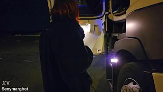 I picked up a milf on the highway parking lot and fucked her ass