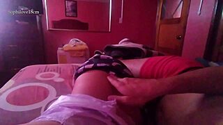 Latina teen moans loudly as monster cock fills her big ass in motel