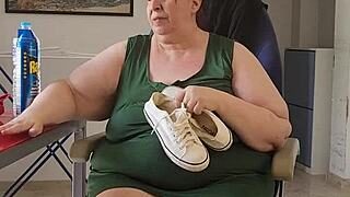 Coolmarina's sweaty feet after work