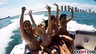 sexy teen hoes on boats for group fun
