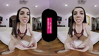 Monica lush explores her pussy deeply with toys in vr reality