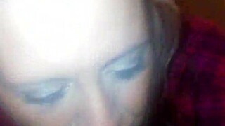 Huge Tits Girlfriend Sucks Friend's Huge Cock In Homemade Blowjob! Can She Handle It All?