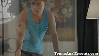 Olya tries hard anal in casting