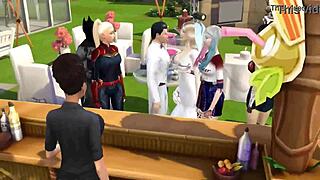 Zlomené srdce na svatbě Supermana a Supergirl parodie hentai epizoda 12 s netorare dramatem