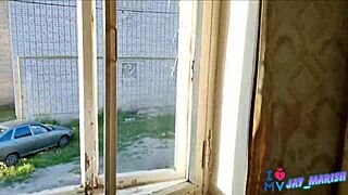 homemade pov blowjob with mature big tits licking cock in public outdoor amateur setting