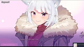 Catgirl Waifu Albino Kitty Unleashes Wild Uncensored Action in Part 3