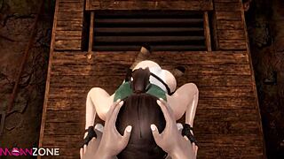 Hey, lara croft gets caught and fucked rough in the tomb raider cell