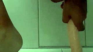 feeling wild with my favorite dildo in deep action