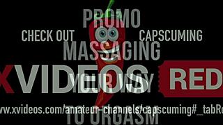 Mature ebony milf massages to intense orgasm