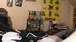 Bella Angirose intensely toys herself alone.