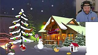 In this uncensored hentai Christmas game, bad Santa engages in doggystyle anal with cumshot