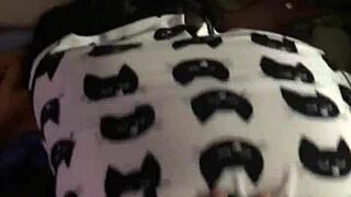 cum thirsty latina begs for anal from monster black cock while sucking and blowing