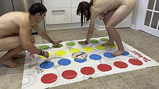 Let's have some fun playing twister in the nude on our date