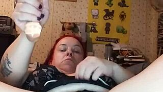 Bella Angirose intensely toys herself alone.