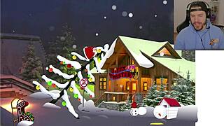 In this uncensored hentai Christmas game, bad Santa engages in doggystyle anal with cumshot