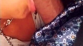 Married MILF Turns Off Light to Suck Stranger in Bathroom on Webcam