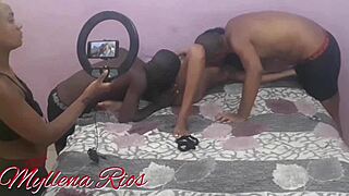 Latina orgy filmed at home, I joined the fun.