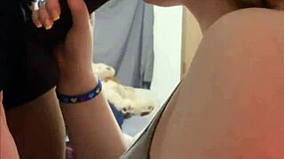 Strawberry Sucks My Big Black Cock Nasty