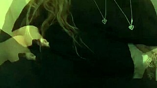 mature blonde milf fingers herself and cums during financial domination session