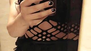 Asian Crossdresser Masturbates During Sex