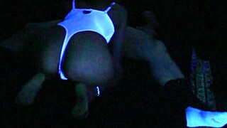 Carrie Blacklight engages in intense blonde fetish sex