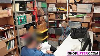 Burglar Punished With Big Cock At Work