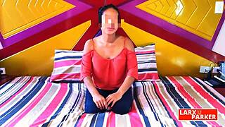 What do you think of this shaved pussy in our casting room?