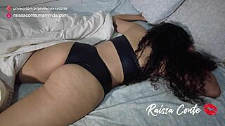 I couldn't believe seeing her in bed like that, so I had to record her pussy