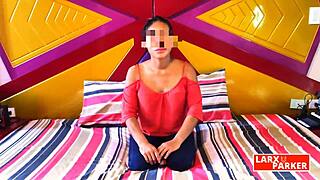 What do you think of this shaved pussy in our casting room?