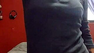 Teasing Herself In Lingerie At In-Laws' House