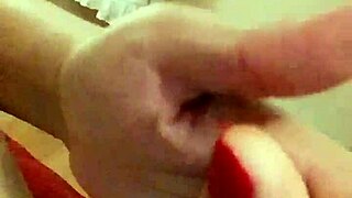 chubby teen fingers her hairy holes while masturbating