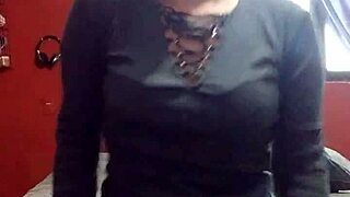 Teasing Herself In Lingerie At In-Laws' House