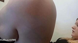 Moaning while he licks my vagina