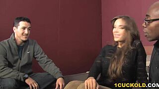 Sexy Blonde Scarlet Red Spreads Legs for Solo Play