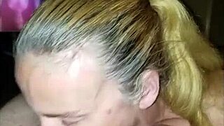 Slut wife masters deepthroat and face fucking techniques