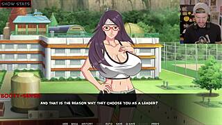 What would you do if this Naruto character was bound on the floor? Sarada training the last war