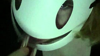 Petite Girl Caresses Breasts Through Shirt