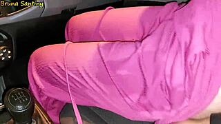 Gave a ride to a hot Latina shemale and she fucked me in gratitude