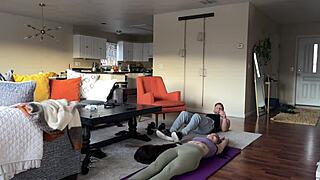 post workout relaxation with a sexy vibe