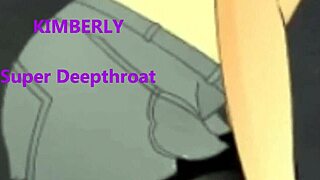 kimberly TAKES on a BLOWBANG with DEEPTHROAT and FACIALS