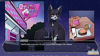 Anna succubus sucks monster cock