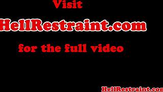 Gefesselte Subs Muschi gequält von gnadenlosem Dom in der Garage. Spüre ihren Schmerz und Lust!