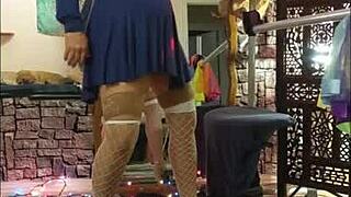 Hotwife Steffi Skater Dances With Pussy And Dildo