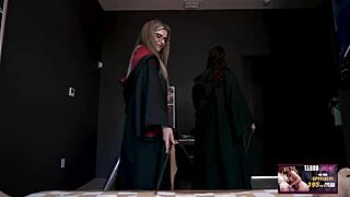 Facial for the beautiful Amiee Cambridge and Cory Chase in a Magical MILF porn
