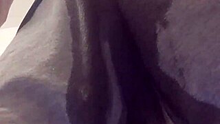 Man Pees in Bathroom Stall