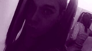 Watch this pretty trans teen tease her cock in pov!