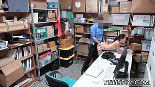 asian cop gives blowjob in uniform